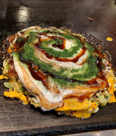 Delicious Okonomiyaki we ate in Japan